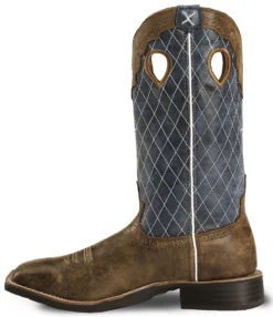 Twisted X Men's Distressed Ruff Stock Western Boots - Broad Square Toe -Country Outfitter Shop 036B30 B1 LT