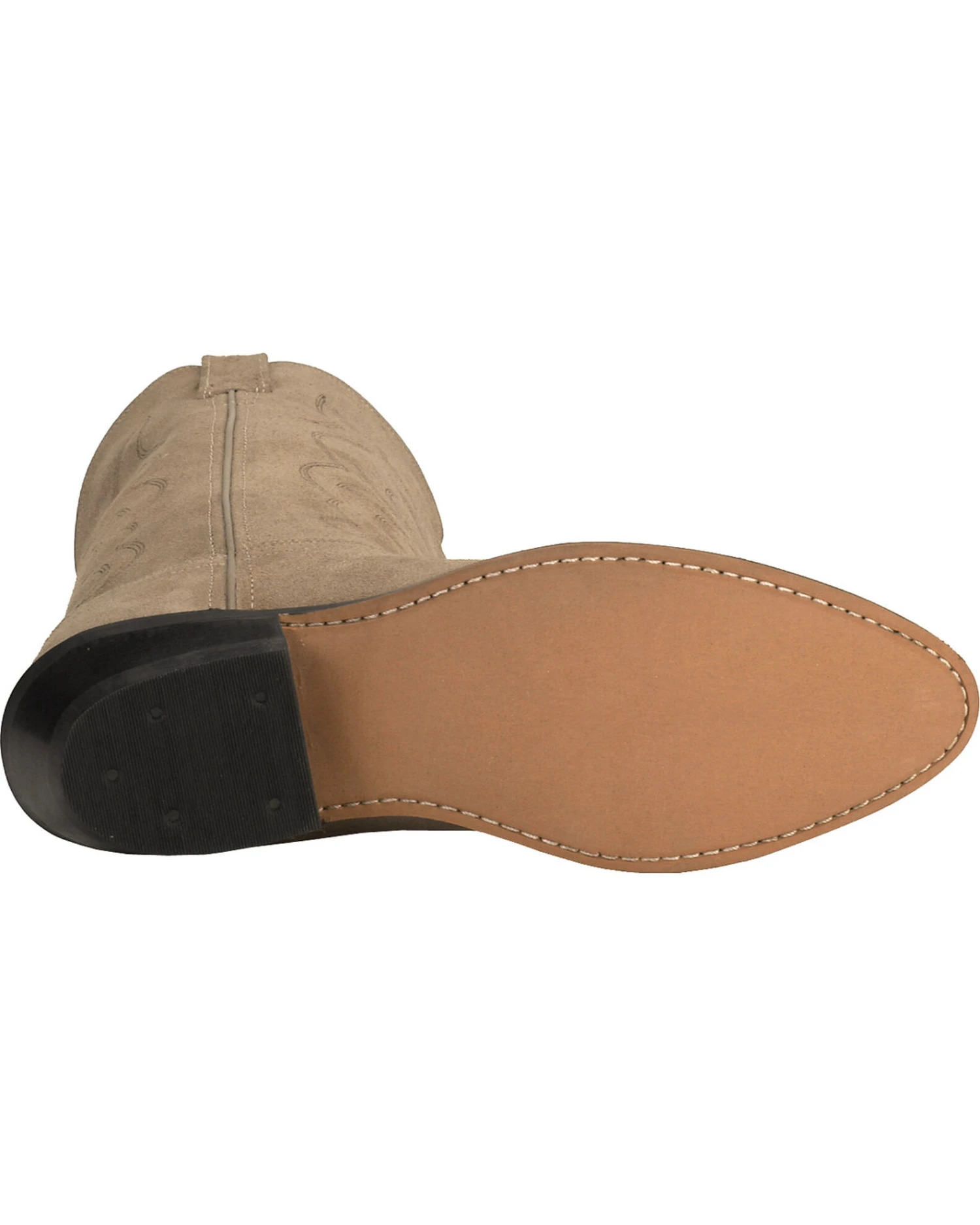 Old West Men's Roughout Suede Western Boots - Medium Toe 4 Old West Men's Roughout Suede Western Boots - Medium Toe - Image 4