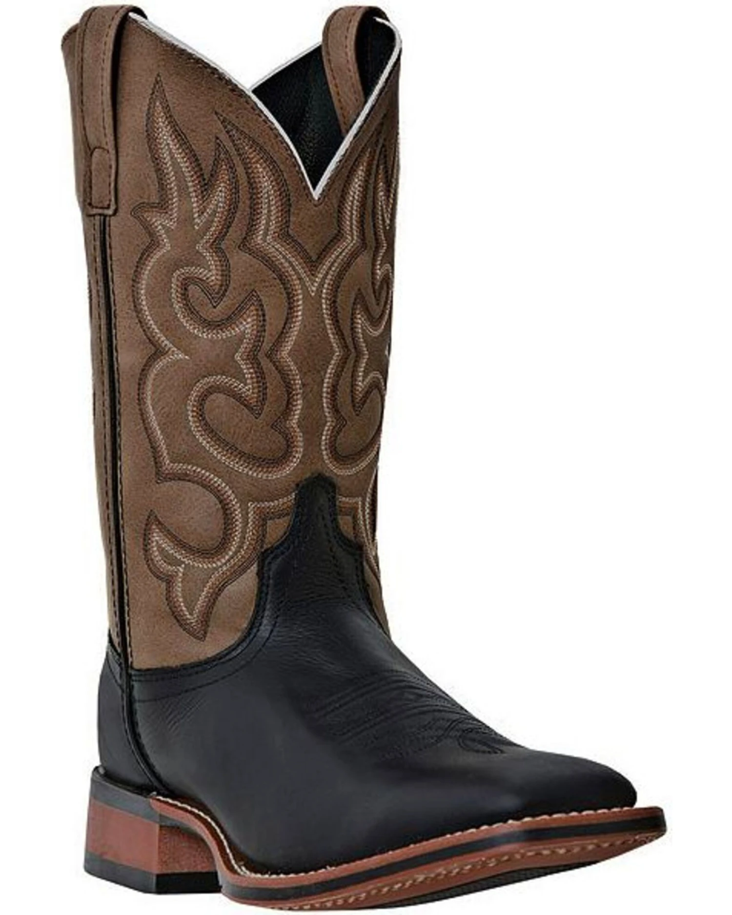 Laredo Men's Basic Stockman Western Boots - Broad Square Toe 1 Laredo Men's Basic Stockman Western Boots - Broad Square Toe