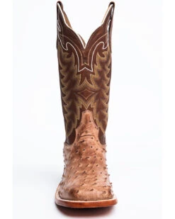 Tony Lama Men's San Saba Vintage Full Quill Ostrich Western Boots - Broad Square Toe -Country Outfitter Shop 066814 7012 P4