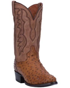 Dan Post Men's Tempe Full Quill Ostrich Western Boots - Medium Toe 11 Dan Post Men's Tempe Full Quill Ostrich Western Boots - Medium Toe -Country Outfitter Shop 066850 C9 P1