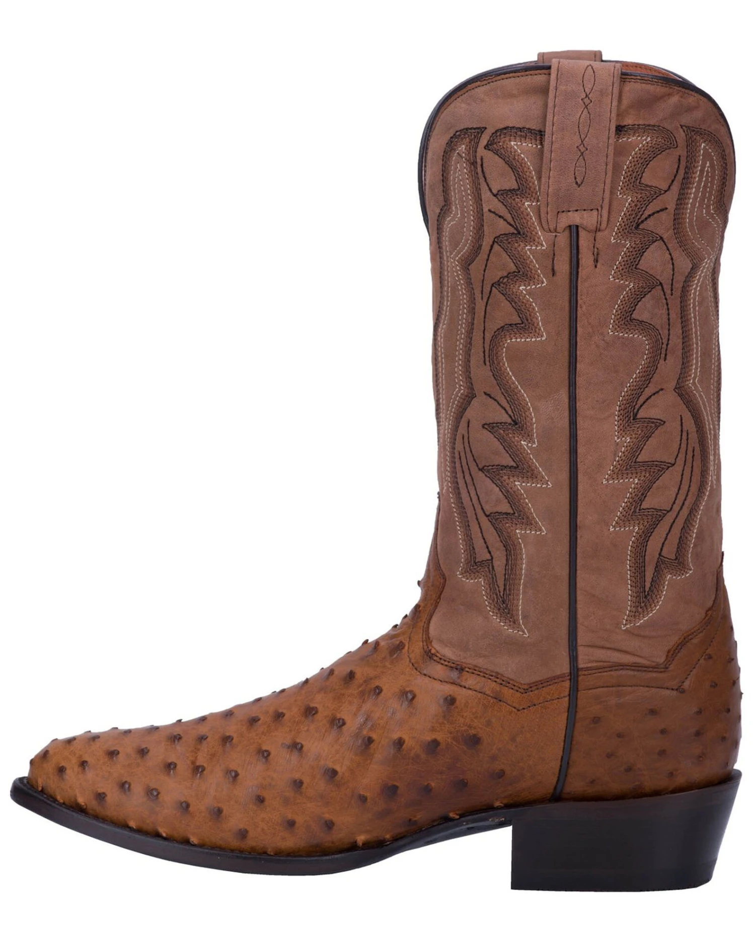 Dan Post Men's Tempe Full Quill Ostrich Western Boots - Medium Toe 3 Dan Post Men's Tempe Full Quill Ostrich Western Boots - Medium Toe - Image 3