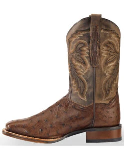 Dan Post Men's Alamosa Full Quill Ostrich Western Boots - Broad Square Toe -Country Outfitter Shop 066921 47 LT