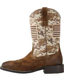 Ariat Men's Sport Patriot Western Performance Boots - Broad Square Toe -Country Outfitter Shop 2000205956 200 LT