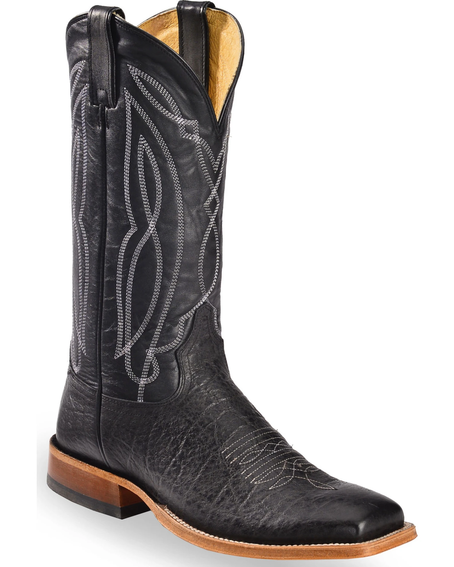 Tony Lama Men's Flat Cow Foot Western Boots - Square Toe 6 Tony Lama Men's Flat Cow Foot Western Boots - Square Toe - Image 6