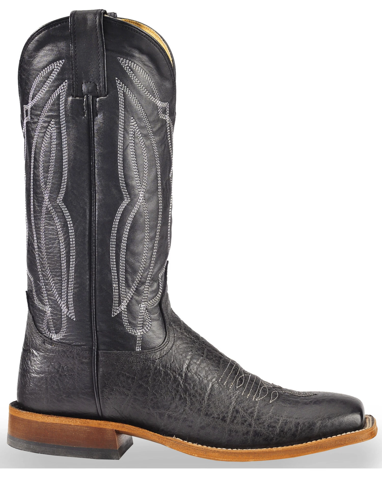 Tony Lama Men's Flat Cow Foot Western Boots - Square Toe 2 Tony Lama Men's Flat Cow Foot Western Boots - Square Toe - Image 2