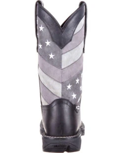 Durango Men's Rebel Faded Flag Western Performance Boots - Broad Square Toe -Country Outfitter Shop 2000215689 001 BK
