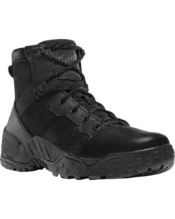Danner Men's Black Scorch Side-Zip 6" Tactical Boots - Round Toe