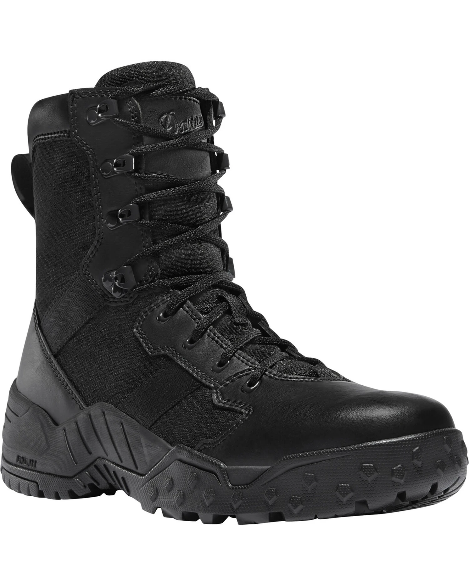 Danner Men's Black Scorch Side-Zip 8" Tactical Boots - Round Toe 1 Danner Men's Black Scorch Side-Zip 8" Tactical Boots - Round Toe