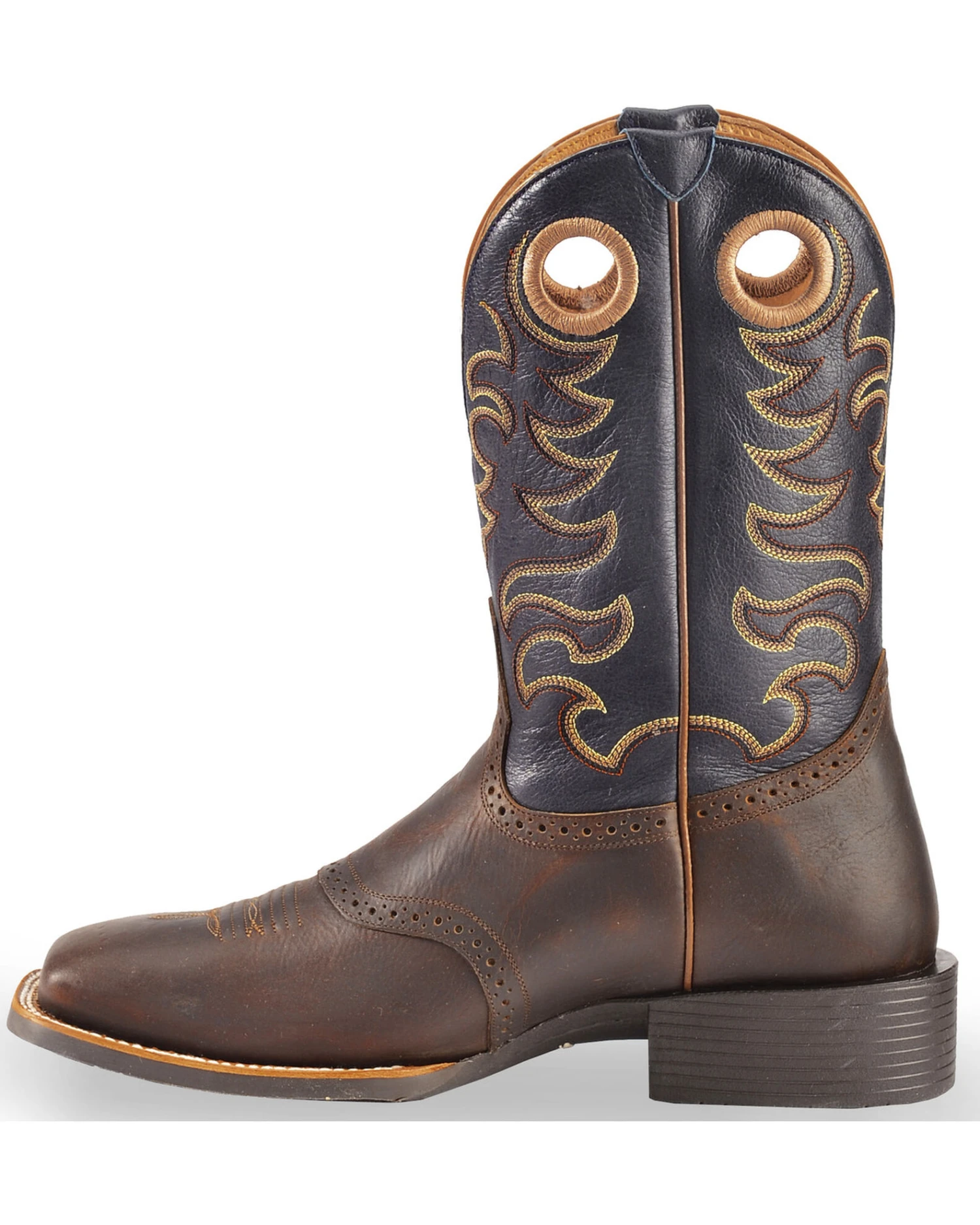 RANK 45 Men's Xero Gravity Gibson Saddle Vamp Western Performance Boots - Broad Square Toe 4 RANK 45 Men's Xero Gravity Gibson Saddle Vamp Western Performance Boots - Broad Square Toe - Image 4