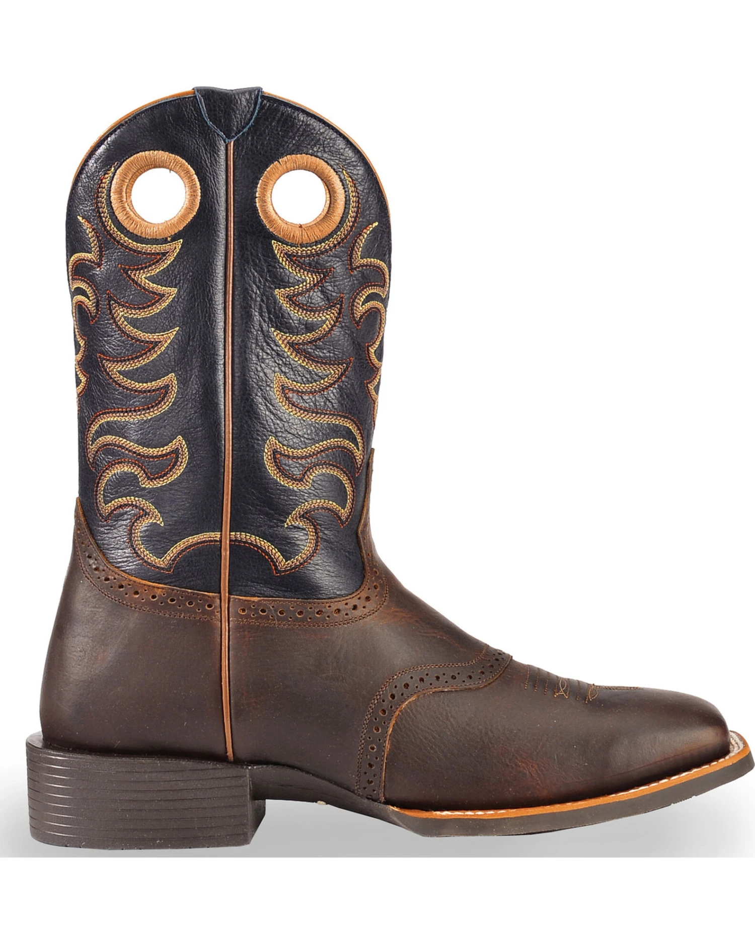 RANK 45 Men's Xero Gravity Gibson Saddle Vamp Western Performance Boots - Broad Square Toe 6 RANK 45 Men's Xero Gravity Gibson Saddle Vamp Western Performance Boots - Broad Square Toe - Image 6