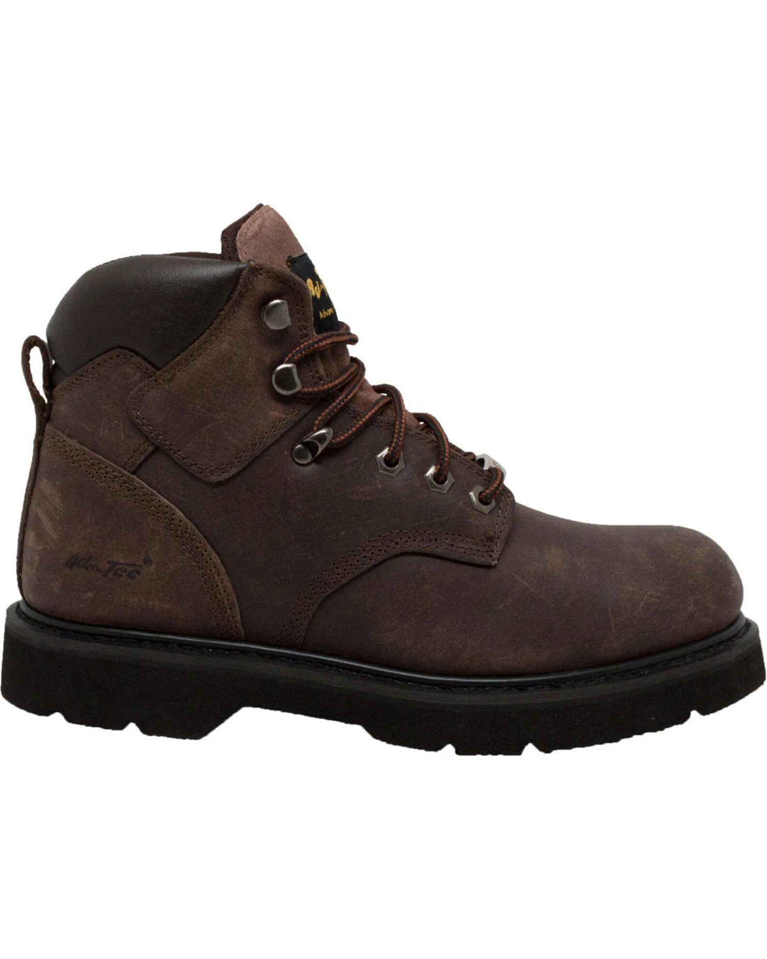 Ad Tec Men's 6" Leather Work Boots - Steel Toe 4 Ad Tec Men's 6" Leather Work Boots - Steel Toe - Image 4