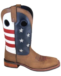 Smoky Mountain Men's Stars And Stripes Western Boots - Broad Square Toe 3 Smoky Mountain Men's Stars And Stripes Western Boots - Broad Square Toe -Country Outfitter Shop 2000276795 230 P1