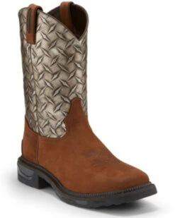 Tony Lama Men's Diboll Diamond Plate Western Work Boots - Composite Toe -Country Outfitter Shop 2000280387 040 P1