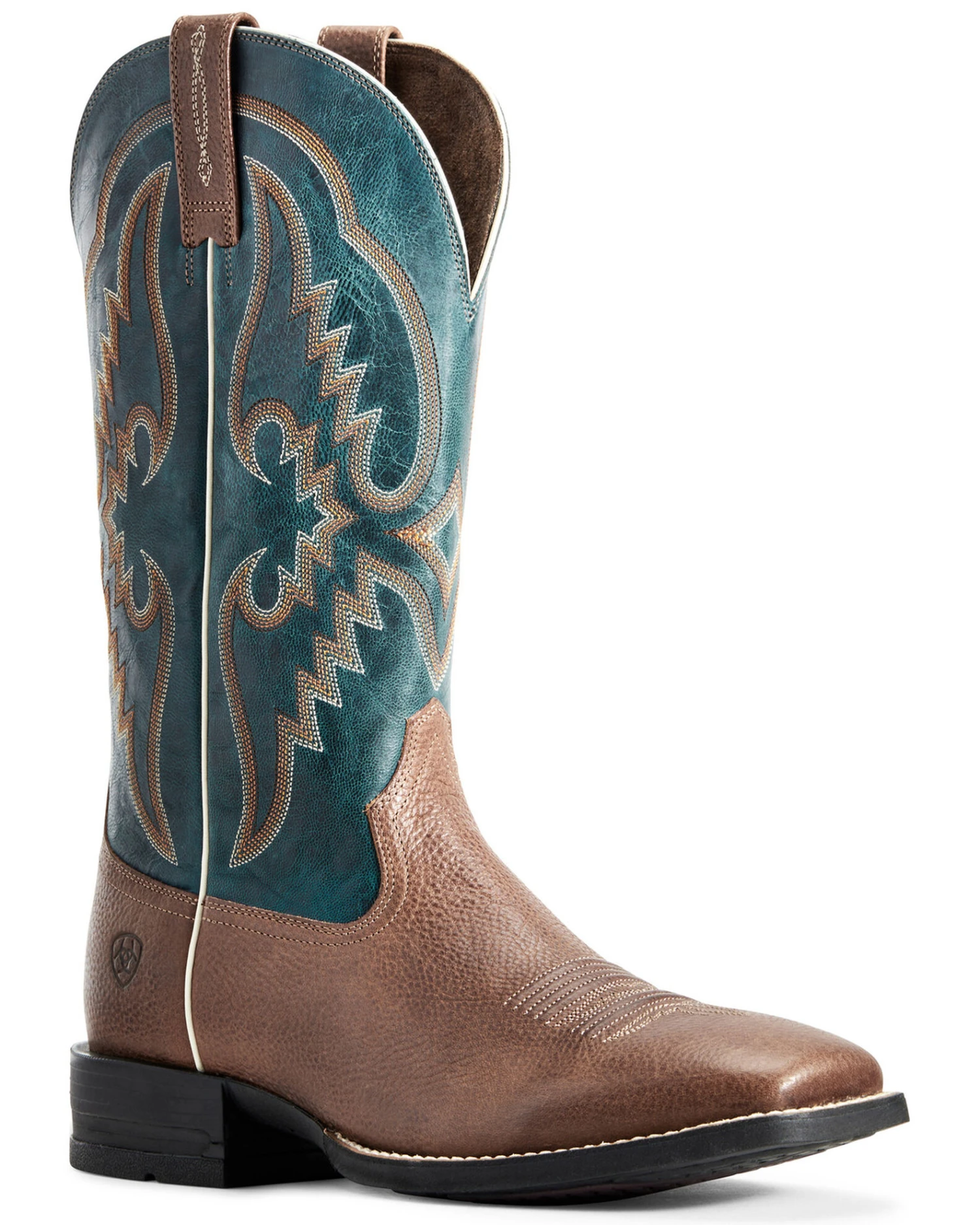 Ariat Men's Round Pen Saddle Western Performance Boots - Broad Square Toe 2 Ariat Men's Round Pen Saddle Western Performance Boots - Broad Square Toe - Image 2