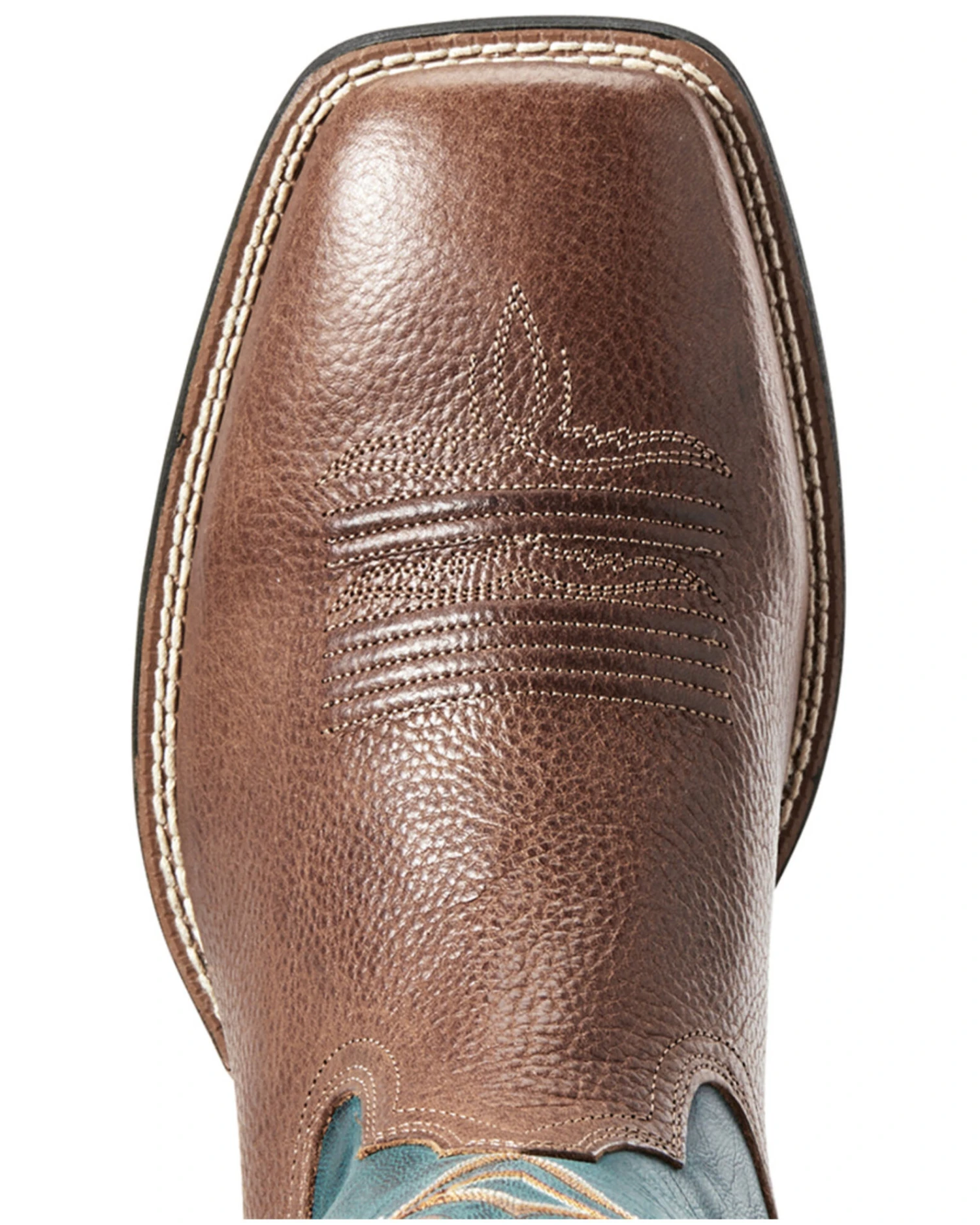 Ariat Men's Round Pen Saddle Western Performance Boots - Broad Square Toe 1 Ariat Men's Round Pen Saddle Western Performance Boots - Broad Square Toe