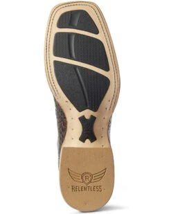 Ariat Men's Brown Caiman Belly Western Boots - Broad Square Toe -Country Outfitter Shop 2000294327 200 P5