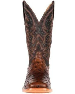 Durango Men's Brown Exotic Full-Quill Ostrich Western Boots - Square Toe 9 Durango Men's Brown Exotic Full-Quill Ostrich Western Boots - Square Toe -Country Outfitter Shop 2000315552 201 P4