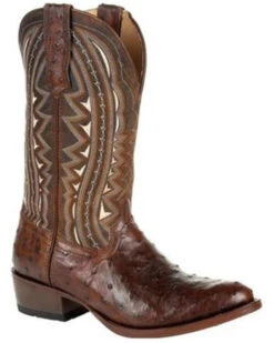 Durango Men's Exotic Full-Quill Ostrich Western Boots - Medium Toe -Country Outfitter Shop 2000315554 200 P1