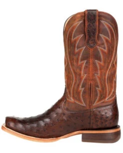 Durango Men's Chestnut Full-Quill Ostrich Western Boots - Square Toe -Country Outfitter Shop 2000320679 203 P3