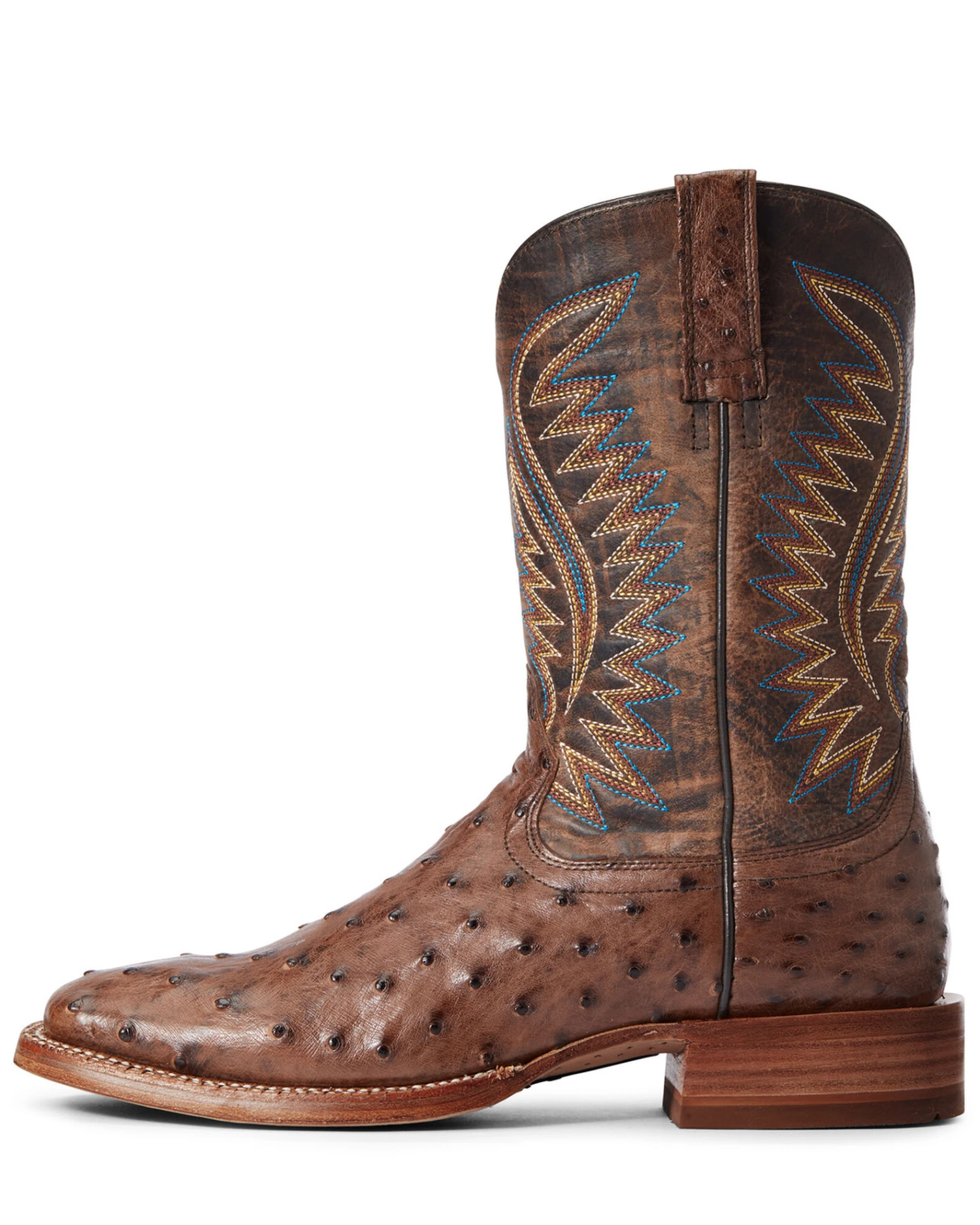Ariat Men's Gallup Mocha Western Boots - Broad Square Toe 5 Ariat Men's Gallup Mocha Western Boots - Broad Square Toe - Image 5