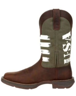 Durango Men's Army Green USA Western Performance Boots - Square Toe -Country Outfitter Shop 2000333496 200 P3