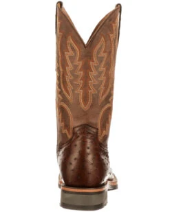 Lucchese Men's Rowdy Exotic Full-Quill Ostrich Western Boots - Square Toe -Country Outfitter Shop 2000337573 240 P4