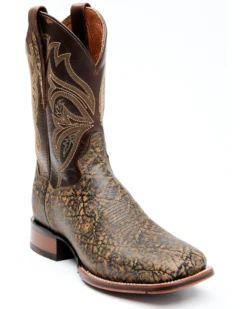 Dan Post Men's Elephant Print Western Performance Boots - Broad Square Toe -Country Outfitter Shop 2000338062 235 P1