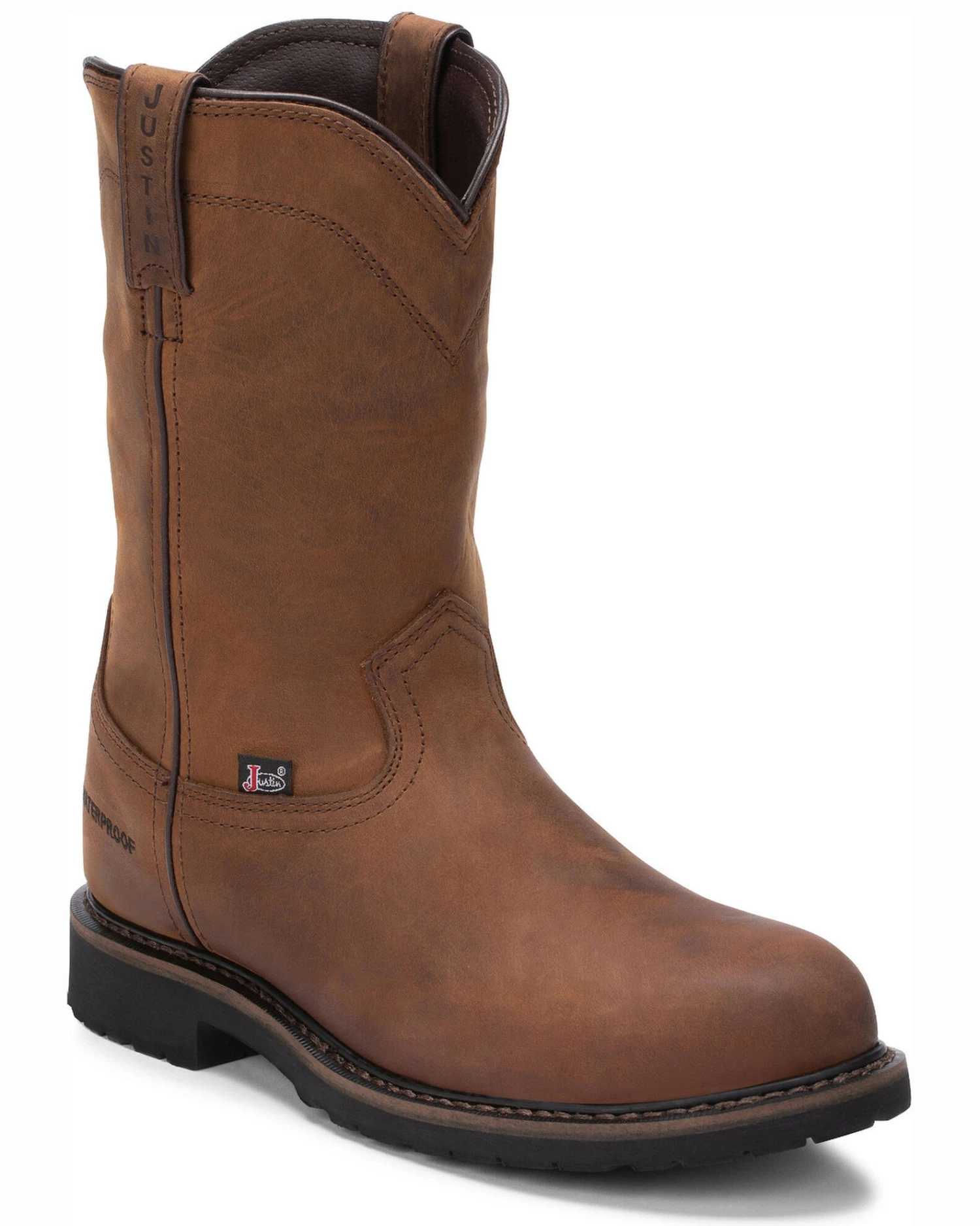 Justin Men's Wyoming Waterproof Western Work Boots - Steel Toe 1 Justin Men's Wyoming Waterproof Western Work Boots - Steel Toe