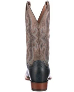 Lucchese Men's Navy Cecil Western Boots - Broad Square Toe