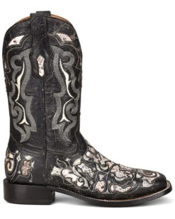 Corral Men's Exotic Python Skin Inlay Western Boots - Square Toe -Country Outfitter Shop 2000351143 001 P2