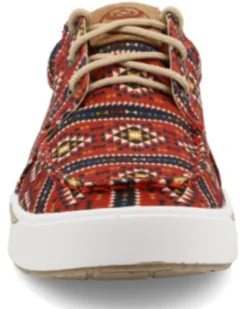 Twisted X Men's HOOey Multi Southwestern Print Causal Lace-Up Loper - Moc Toe