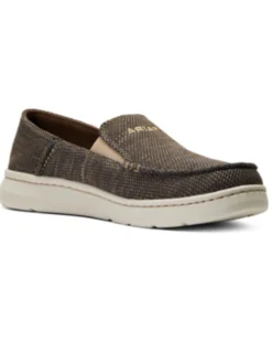 Ariat Men's Heather Brown Hilo 360 Canvas Slip-On Casual Shoe - Moc Toe -Country Outfitter Shop 2000356449 200 P1