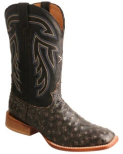 Twisted X Twistex X Men's Ruff Stock Fill-Quill Ostrich Vamp Exotic Western Boot - Broad Square Toe -Country Outfitter Shop 2000356675 001 P1