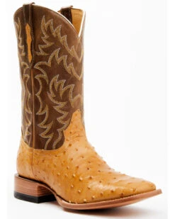 Cody James Men's Full-Quill Ostrich Exotic Western Boots - Broad Square Toe -Country Outfitter Shop 2000359773 200 P1