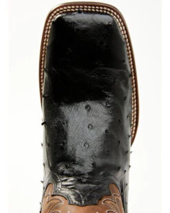 Cody James Men's Saddle Black Full-Quill Ostrich Exotic Western Boots - Broad Square Toe -Country Outfitter Shop 2000359778 001 P6