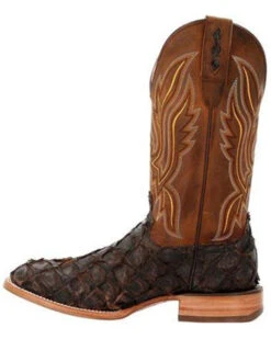 Durango Men's Exotic Pirarucu Skin Western Boots - Broad Square Toe -Country Outfitter Shop 2000359779 201 P3