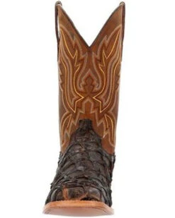 Durango Men's Exotic Pirarucu Skin Western Boots - Broad Square Toe -Country Outfitter Shop 2000359779 201 P4