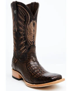 Tanner Mark Men's Shawnee Exotic Caiman Belly Western Boots - Broad Square Toe 12 Tanner Mark Men's Shawnee Exotic Caiman Belly Western Boots - Broad Square Toe -Country Outfitter Shop 2000363915 201 P1