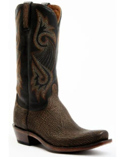 Lucchese Men's Mingus Exotic Shark Western Boots - Square Toe -Country Outfitter Shop 2000364796 001 P1