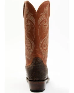 Lucchese Men's Exotic Shark Cowhide Western Boots - Square Toe -Country Outfitter Shop 2000364797 200 P5