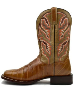 Dan Post Men's Eel Exotic Western Boots - Broad Square Toe