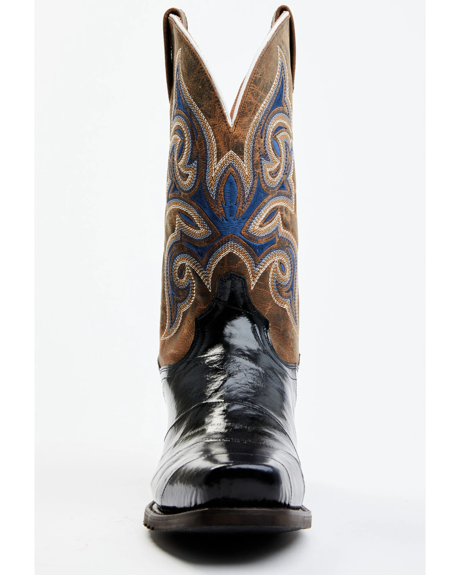 Dan Post Men's Eel Exotic Blue Western Boots - Square Toe 1 Dan Post Men's Eel Exotic Blue Western Boots - Square Toe