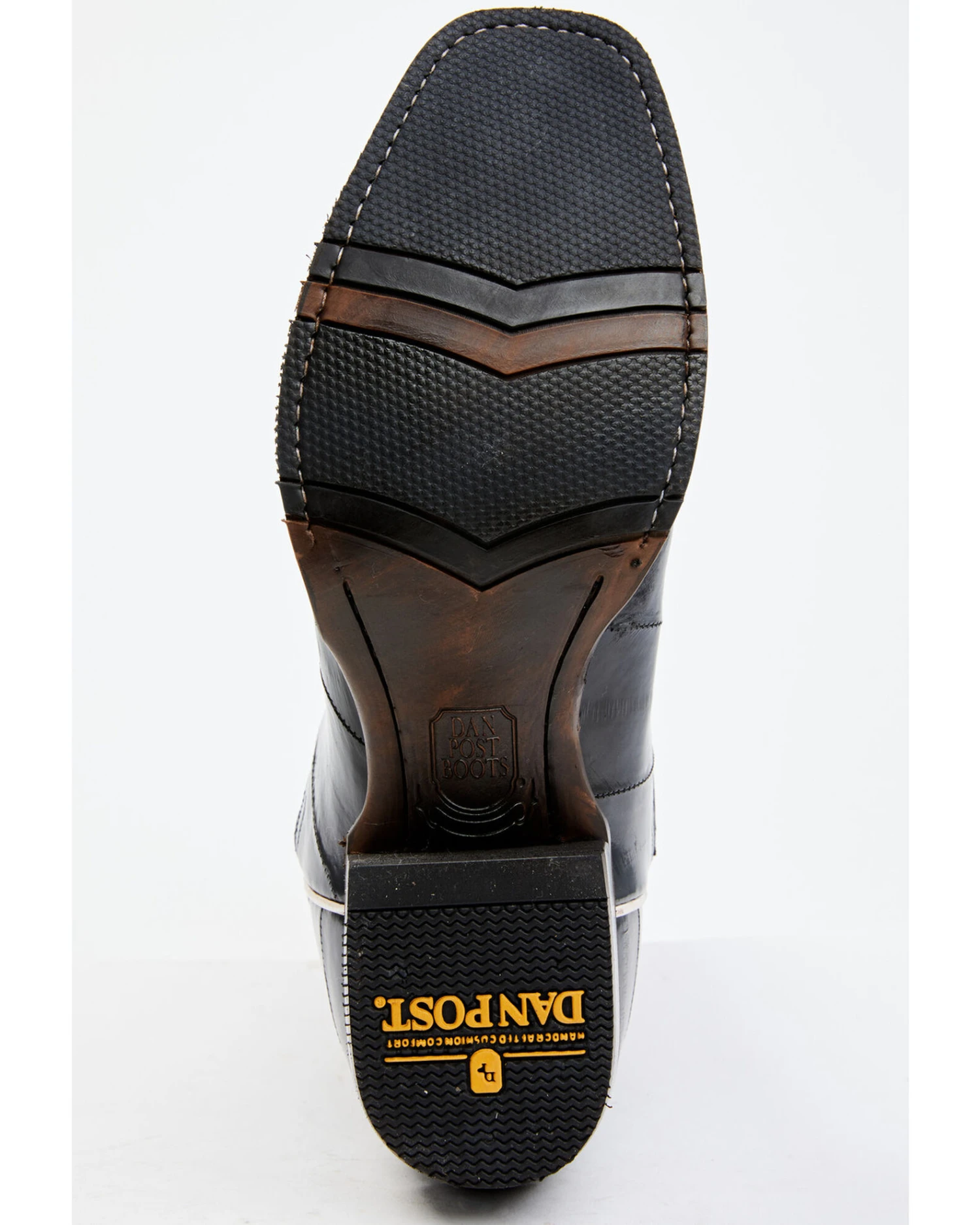 Dan Post Men's Eel Exotic Blue Western Boots - Square Toe 3 Dan Post Men's Eel Exotic Blue Western Boots - Square Toe - Image 3