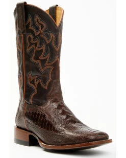 Cody James Men's Antique Cafe Ostrich Leg Exotic Western Boots - Broad Square Toe -Country Outfitter Shop 2000371853 200 P1