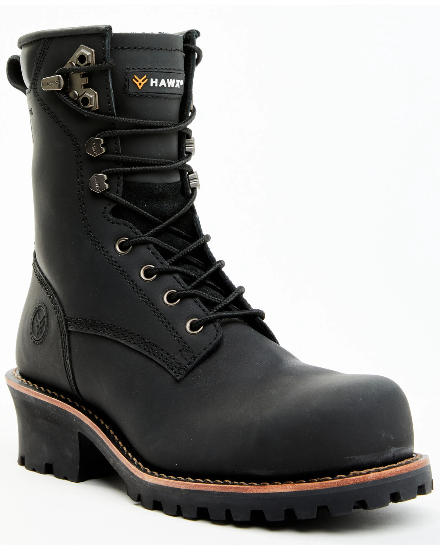 Hawx Men's 8" Logger Work Boots - Composite Toe 3 Hawx Men's 8" Logger Work Boots - Composite Toe - Image 3