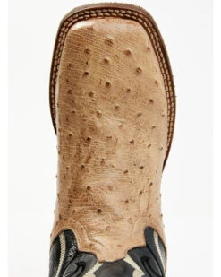 Dan Post Men's Hand Ostrich Quill Western Boots - Broad Square Toe -Country Outfitter Shop 2000381788 100 P6