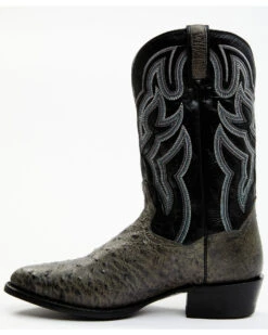 Dan Post Men's Exotic Full-Quill Ostrich Western Boots - Round Toe
