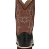 Justin Men's Drover Exotic Full Quill Ostrich Western Boots - Broad Square Toe